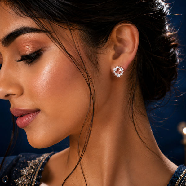 Soft Whisper Rose Studs